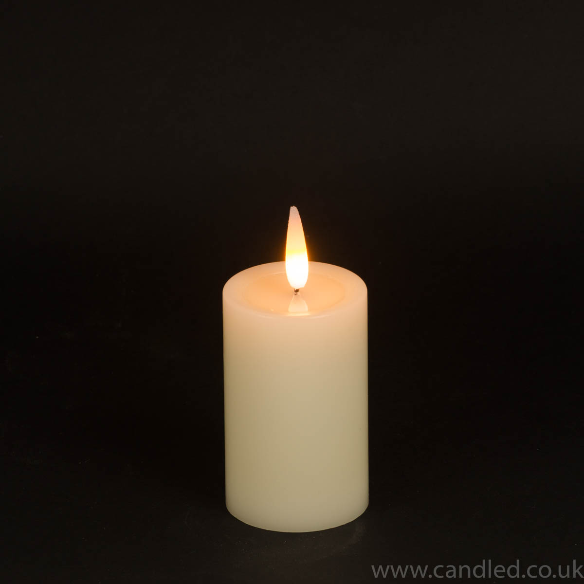 Pillar LED Candle 4" x 2.5" Diameter Candled